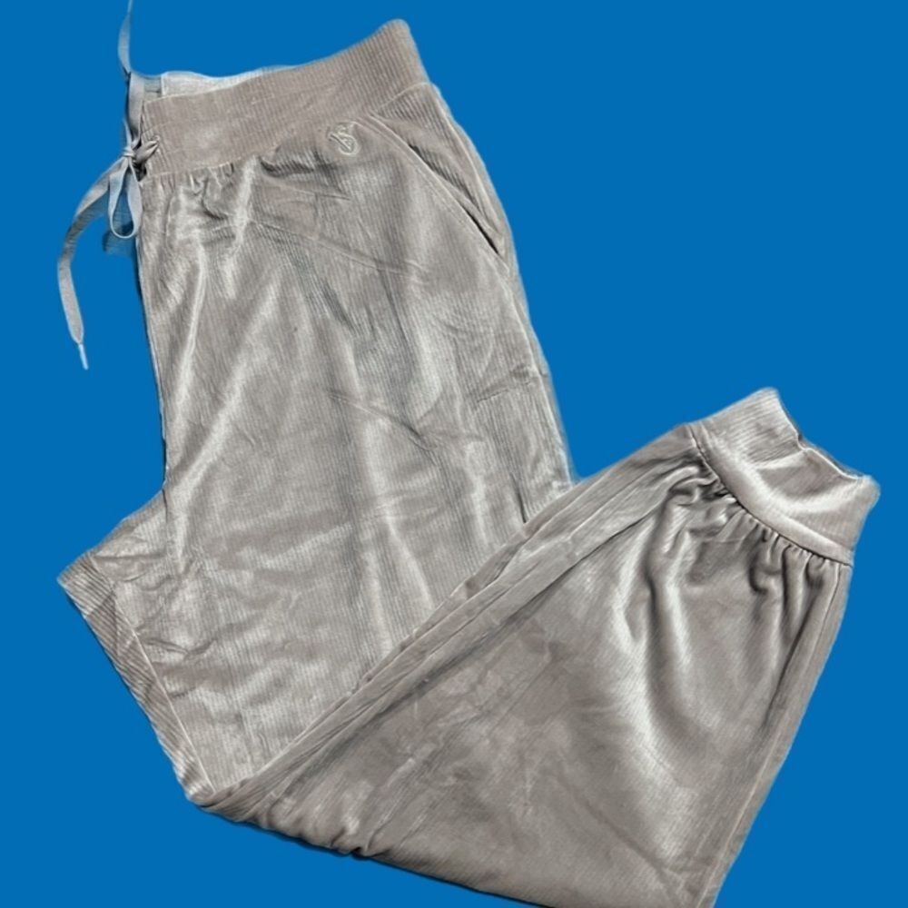 Victoria’s Secret Supersoft Cozy Velour Track Joggers pants Tan Xlarge